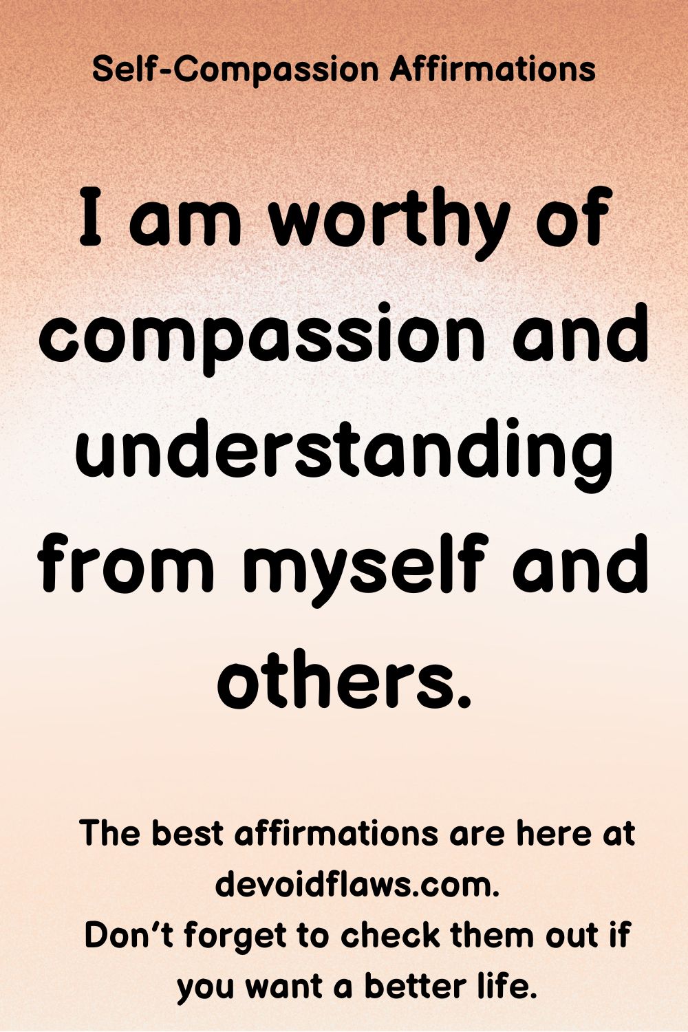 self compassion affirmation 5