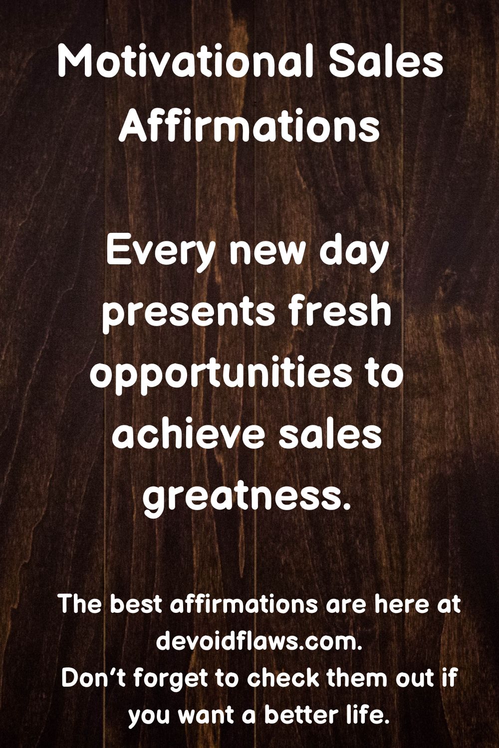 motivational sales affirmations