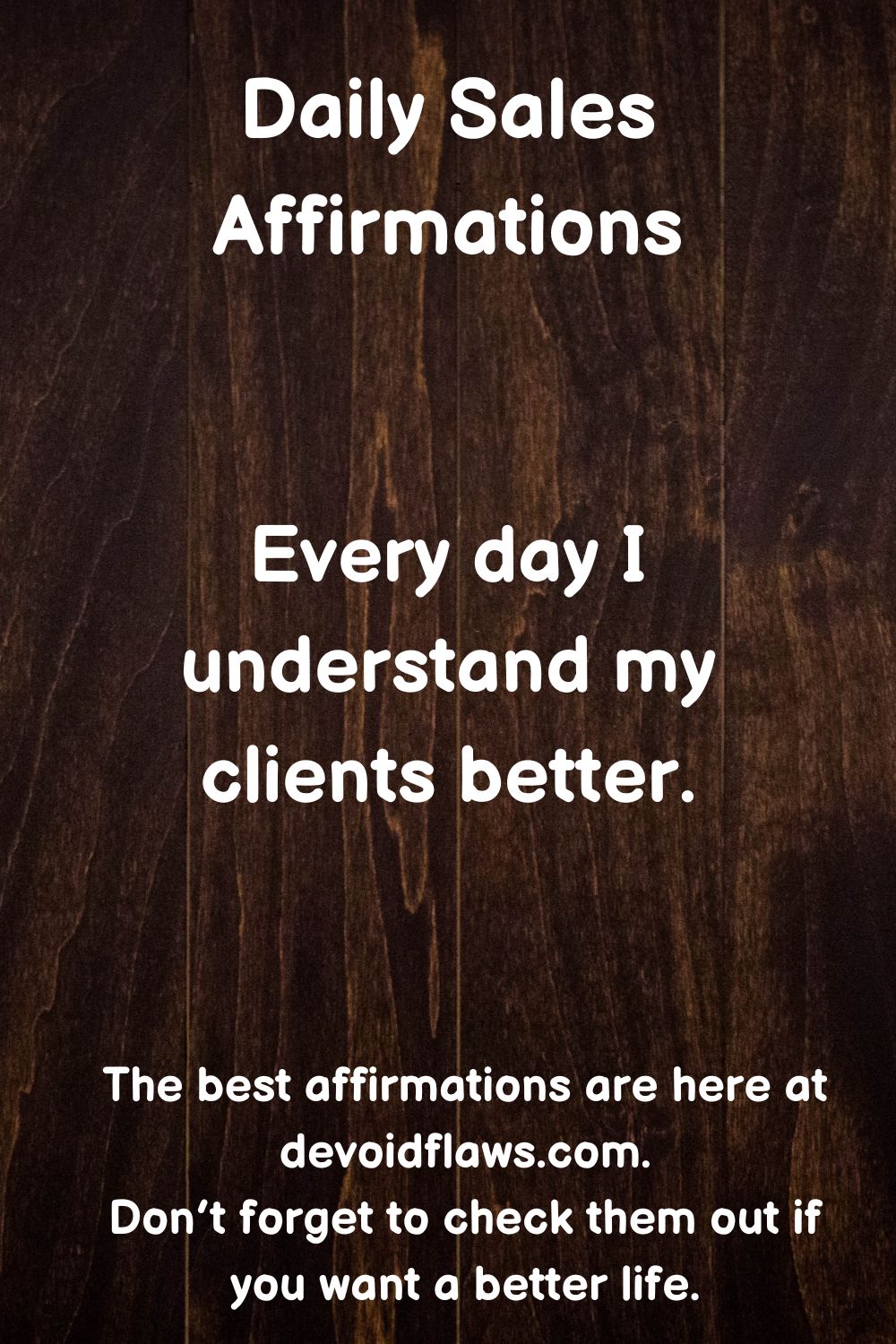 daily sales affirmations