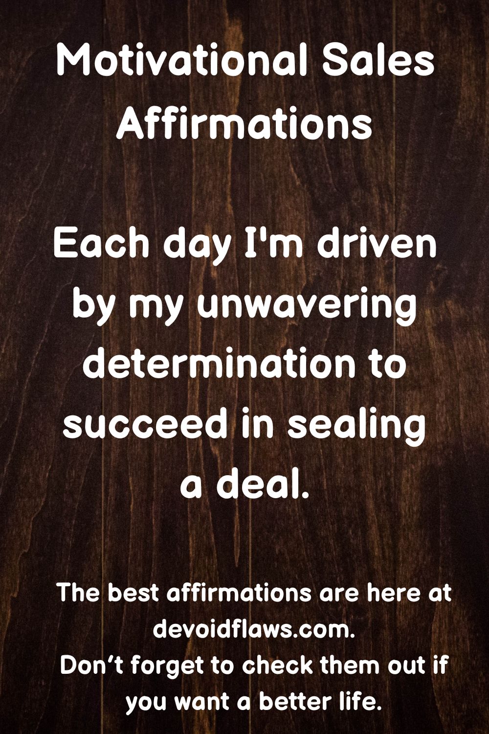 motivational sales affirmations