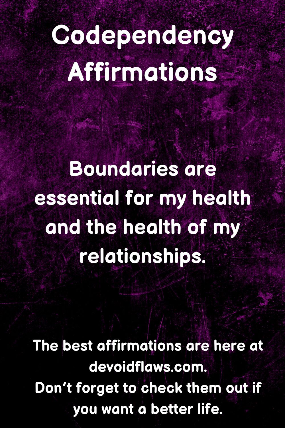 codependency affirmations