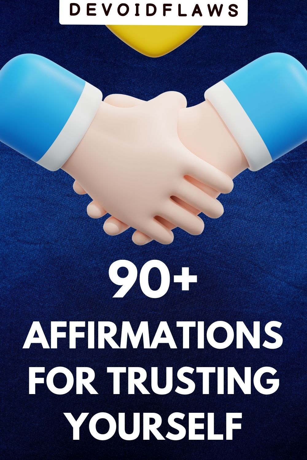 image with text - 90+ affirmations for trusting yourself