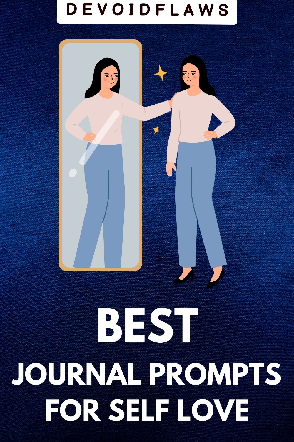 image with text - best journal prompts for self love