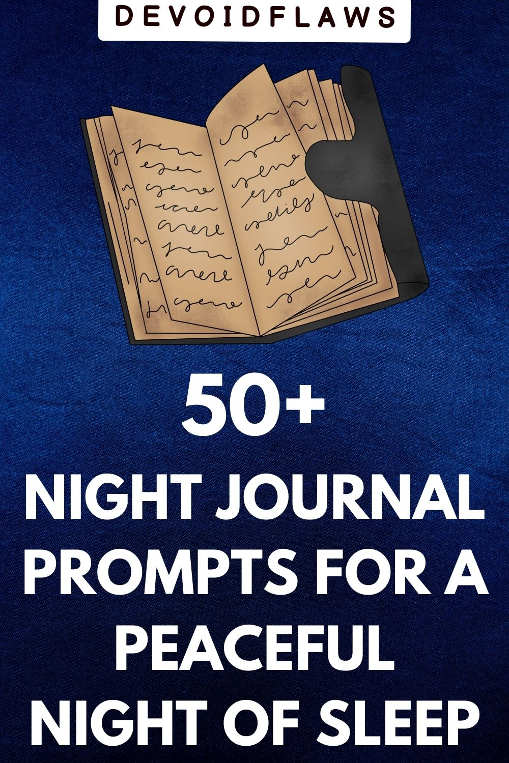 night journal prompts for a peaceful night of sleep