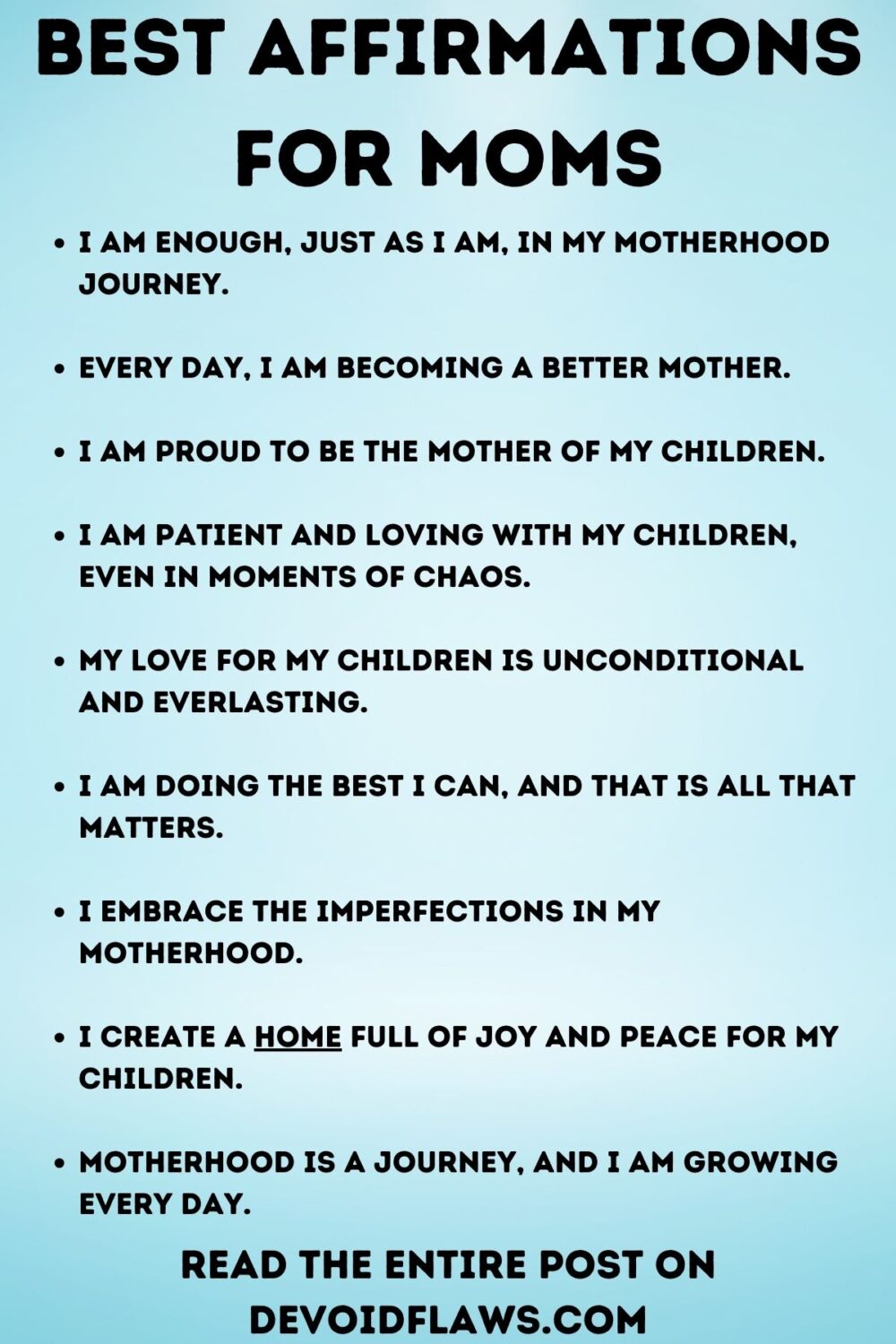 affirmations for moms