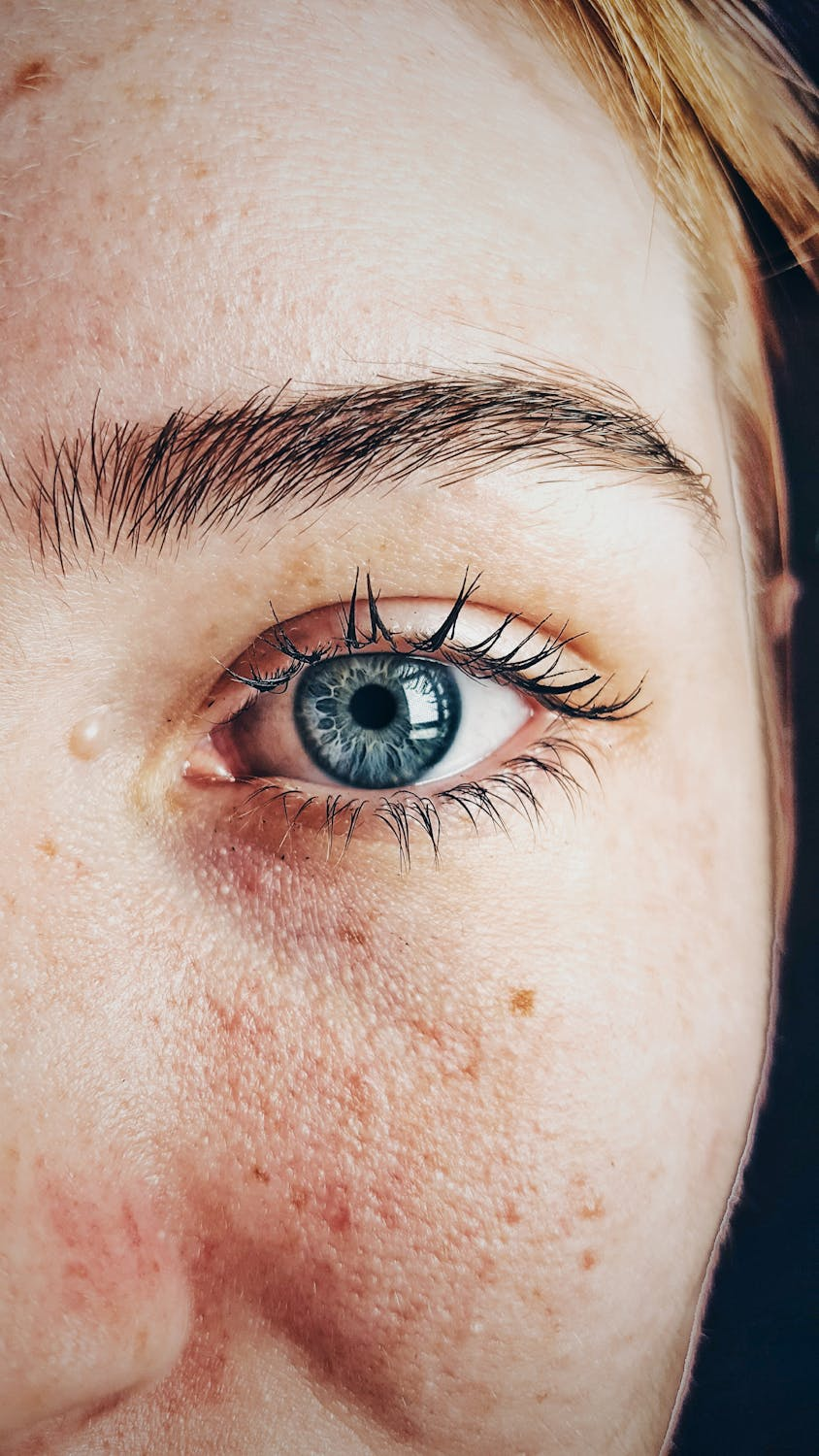 closeup shot of the eye of a woman